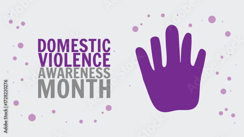 Domestic Violence Awareness Month Support Design templet is observed every year in october
