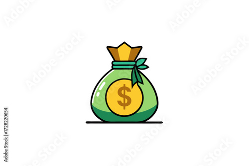 illustration of a money bag