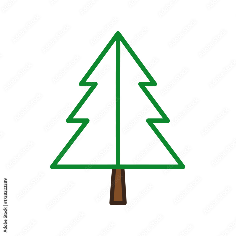 Fototapeta premium green christmas tree