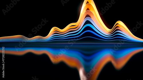 Equalizer beat audio visualization DJ VJ loop 