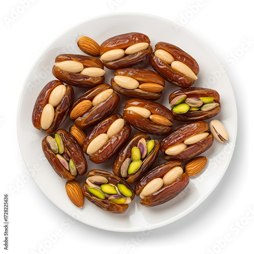 Stuffed Medjool Dates with Almonds and Pistachios