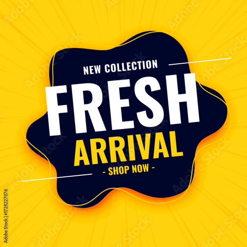 eye catching fresh arrival collection poster for online business