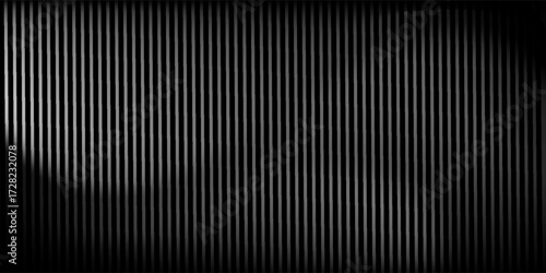 Thin line halftone gradient texture. Fading vertical stripe gradation background. Repeating wide pattern backdrop. Black parallel lines wallpaper for overlay, print, cover, banner,