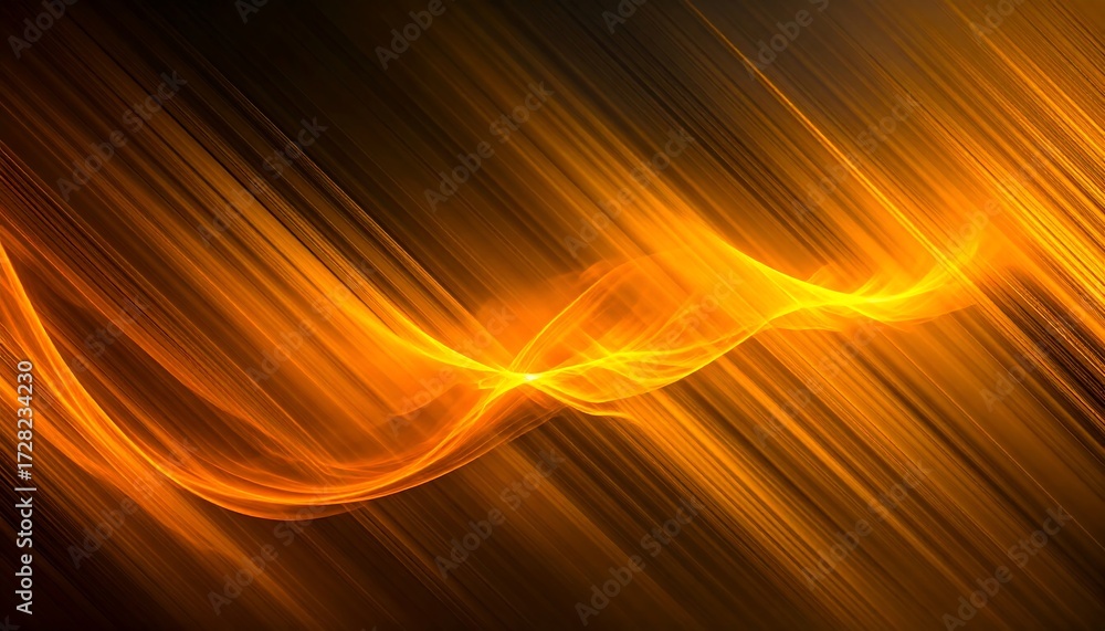 Obraz premium Abstract orange and black diagonal lines