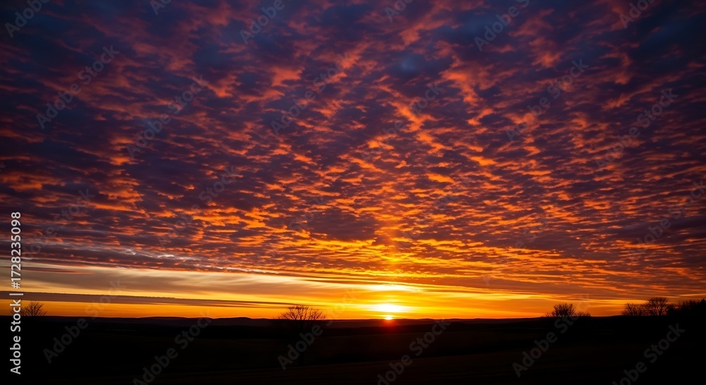 Fototapeta premium Colorful sunset sky