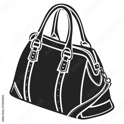female bag isolated on white background