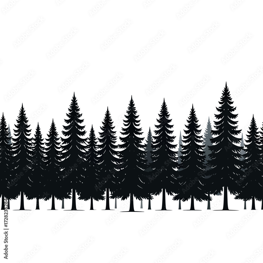 Fototapeta premium winter landscape with trees