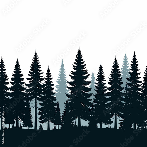 winter landscape with trees