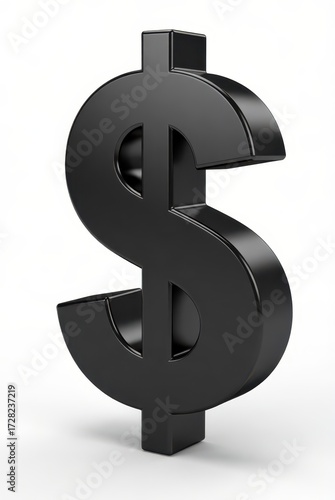 Investing in financial success dollar symbol business setting 3d render minimalist design conceptual view