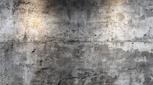 Close-up of weathered concrete wall texture, industrial style, high resolution.