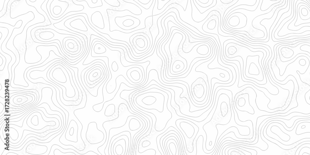 Obraz premium white topography map geography relief diagram texture design. Topography white line black line world map texture design. 