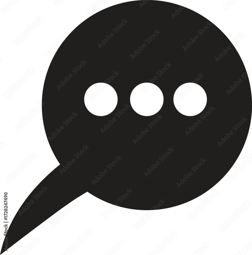 Fototapeta premium Speech bubble icon for communication and discussion