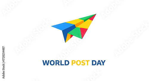 Paper airplane design for World Post Day