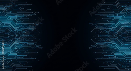 Abstract circuit technology background