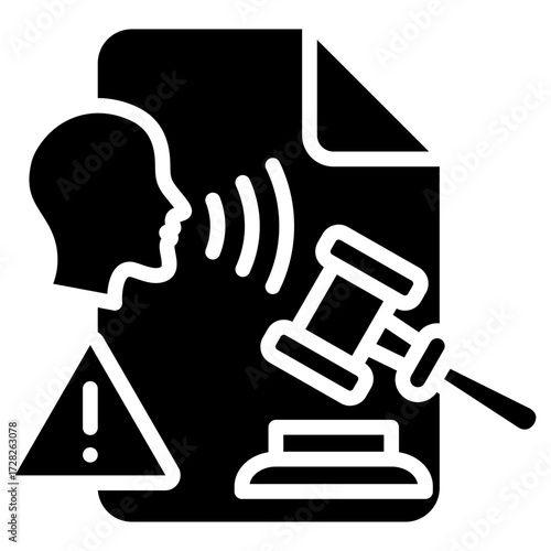 Sanction Talks glyph icon