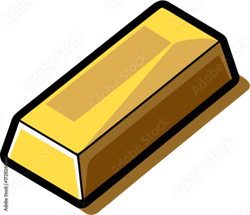 gold bars isolated on white