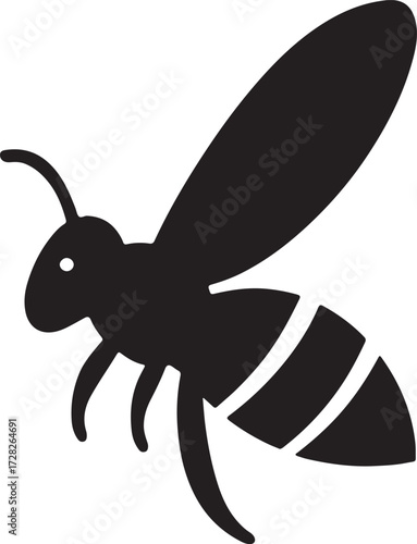 vector illustration of a wasp