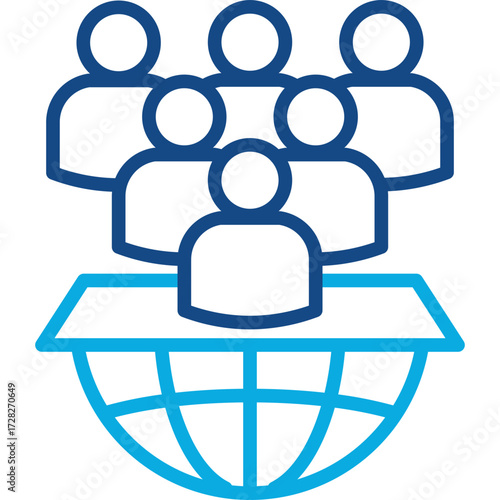 Un Conference line color icon