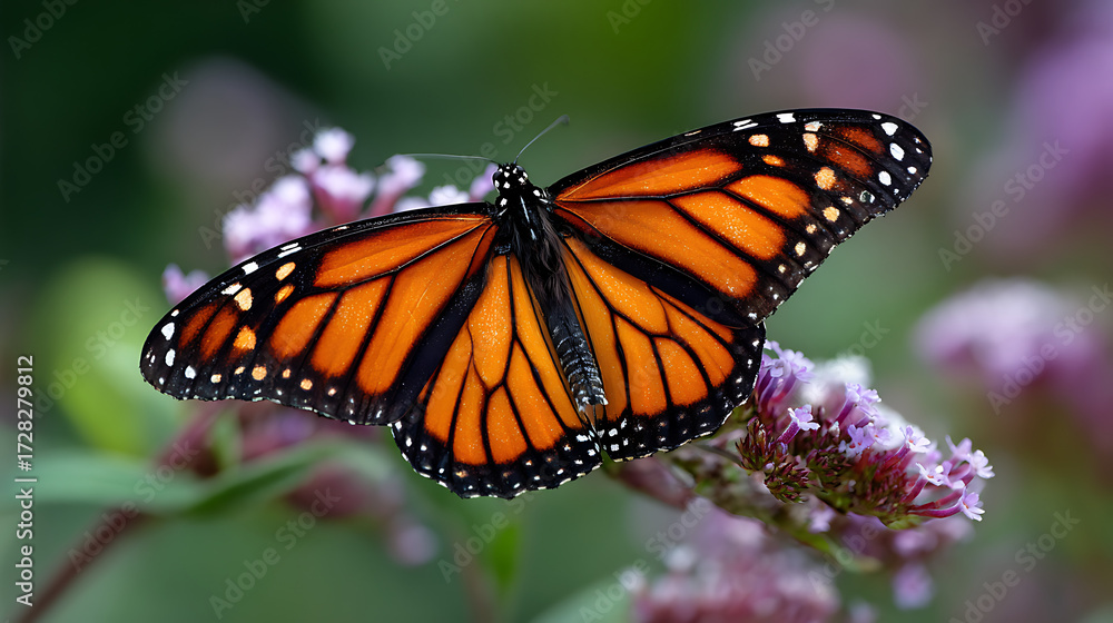 Fototapeta premium A monarch butterfly on its migratory route (1)