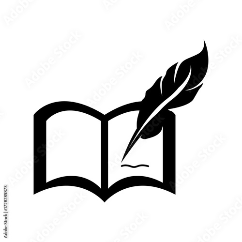 book design icon vecktor ilustration