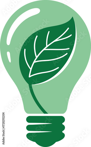 Eco friendly light bulb green energy sustainable power innovation