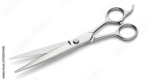 Sharp Scissors on White Background