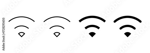 Wifi icon vector. signal sign and symbol. Wireless  icon
