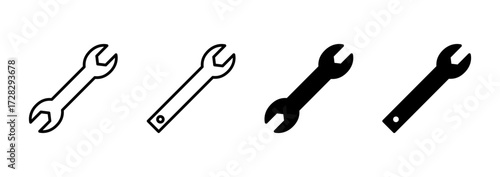 Wrench icon vector. repair icon. tools sign and symbol