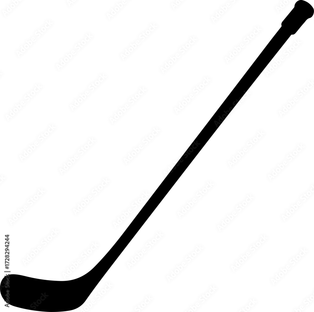 Fototapeta premium hockey stick silhouette vector illustration