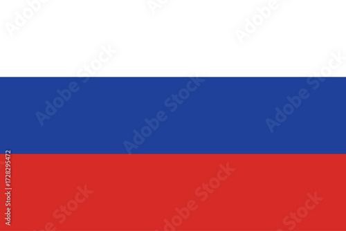 The national flag of the Russian Federation, a tricolor banner with three equal horizontal stripes of white, blue, and red.