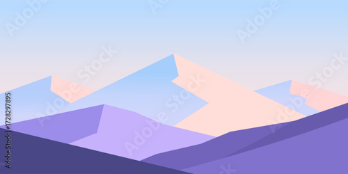 vector illustration of mountains wallpaper