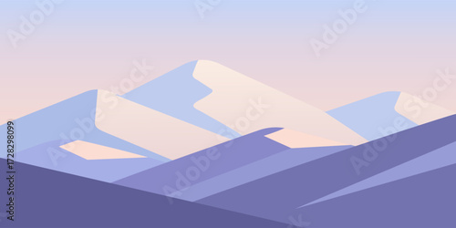 mountain landscape vector illustration