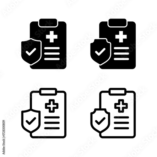 Medical insurance icon vector illustration. health insurance sign and symbol
