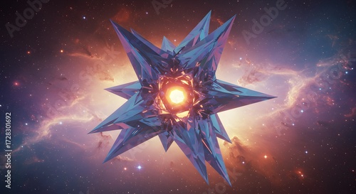Abstract crystal formation in space