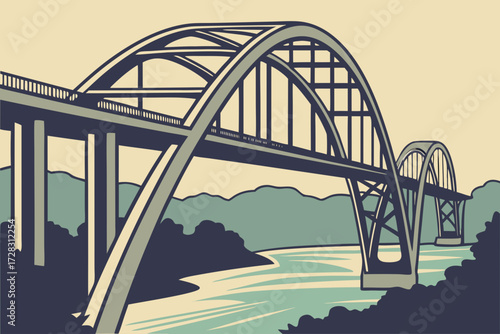 Edmund Pettus Bridge Plaque in Selma, Alabama, commemorative marker honoring civil rights march site