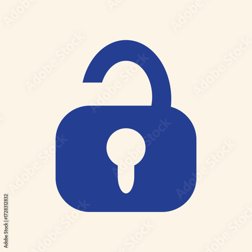 Unlock new opportunities and gain access with this bold, modern unlocked padlock icon symbolizing freedom and security assurance
