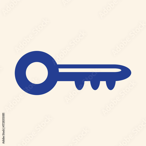 Unlock your potential with this vibrant blue key graphic, representing access, solutions, and new opportunities for your business.