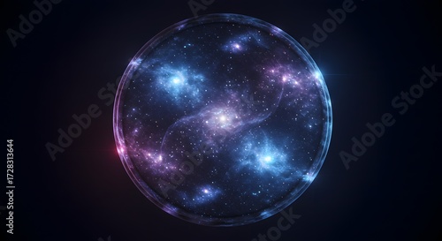 Abstract galaxy sphere