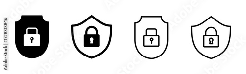 Security icon set. protection icon. privacy. vpn