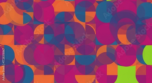 Abstract geometric shapes background
