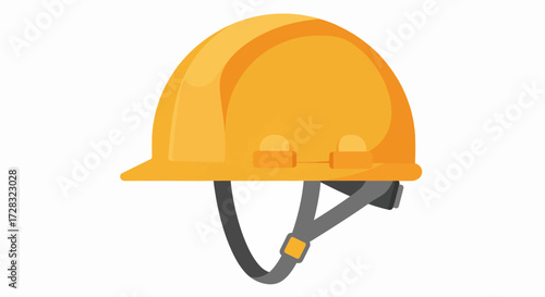 Vibrant Orange Construction Safety Hard Hat – Essential Protective Workwear Icon