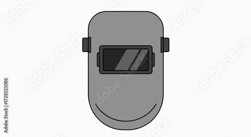 Modern Industrial Welding Helmet Icon – Essential Safety Gear for Metalwork & Construction