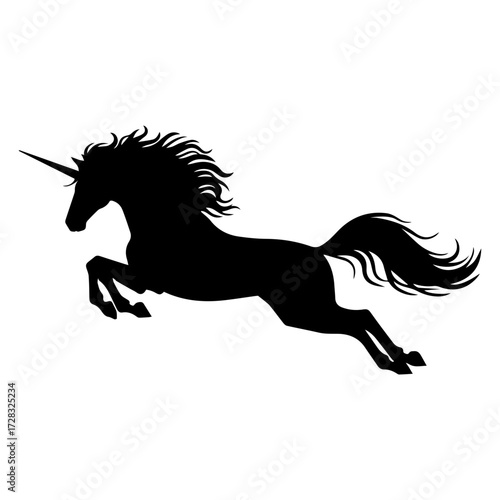 Unicorn vector silhouette