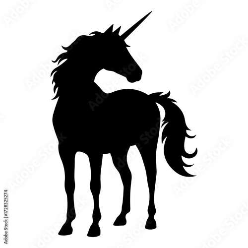 Unicorn vector silhouette