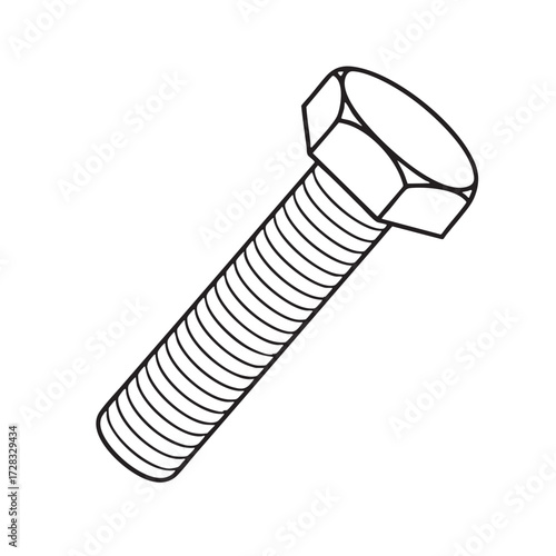 Technical drawings of screw types.