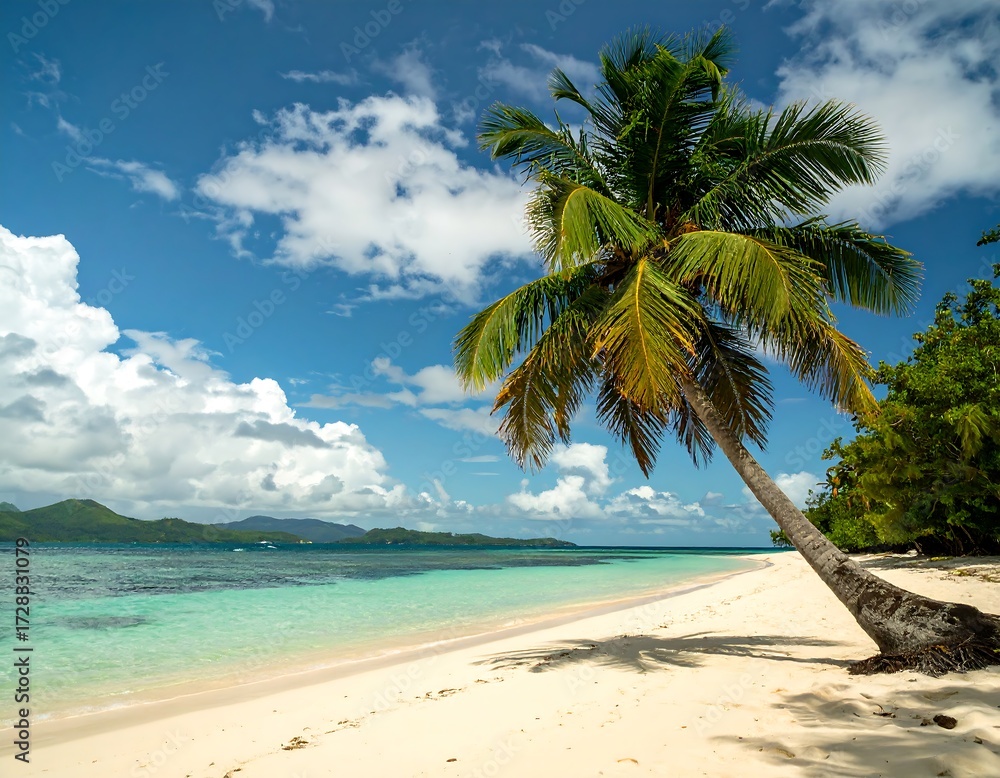 Obraz premium Tropical paradise beach scene (1)