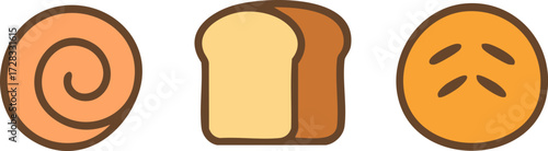 Assortment of Baked Goods Icons.