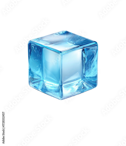 A single, clear ice cube (2)
