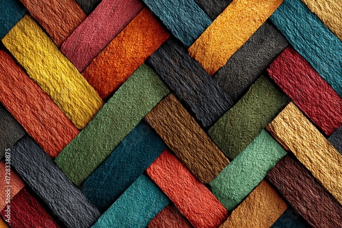 Colorful Watercolor Brushstrokes Intertwine to Create a Vibrant Tapestry of Patterns Generative AI