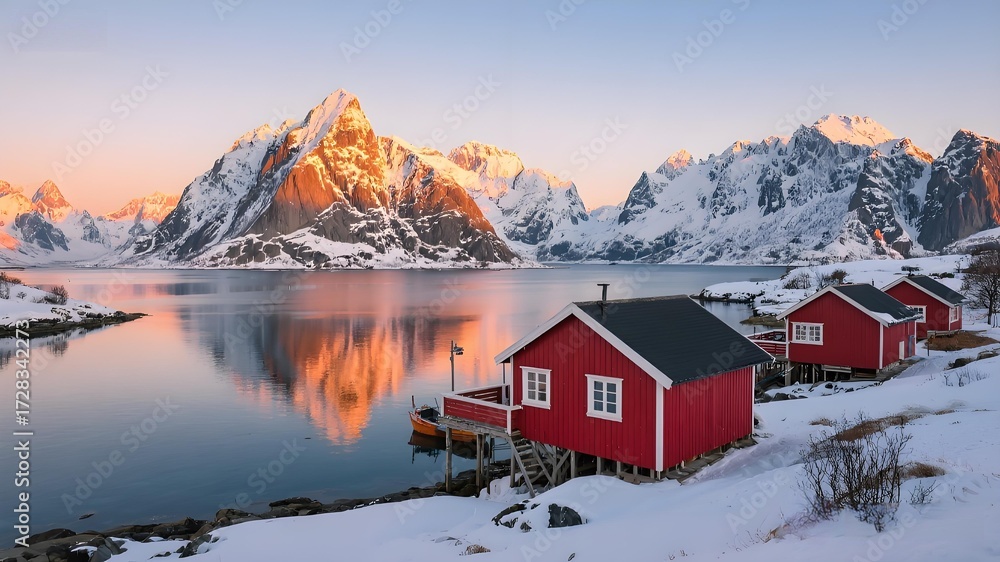 Fototapeta premium house in the mountains